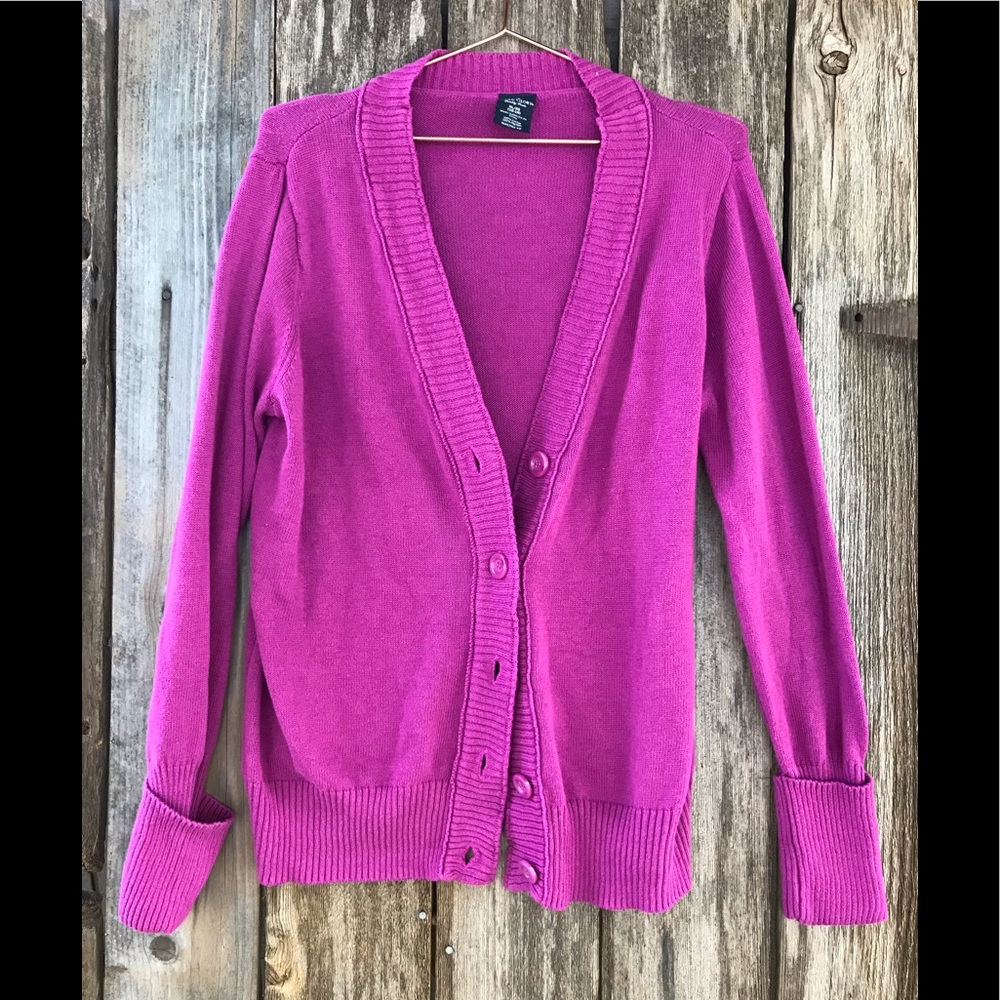 Purple knit sweater